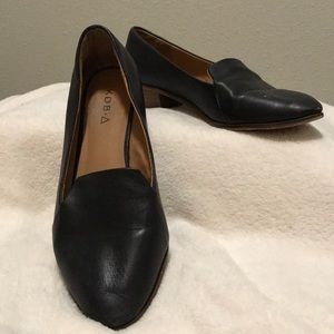 🗡Kelsi Dagger Brooklyn Black leather loafers